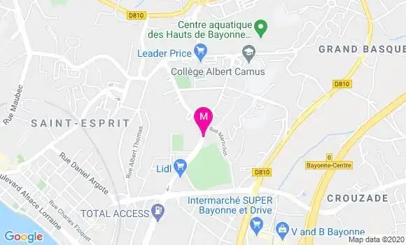 Localisation Dr Anne Coustets