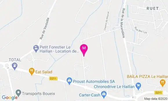 Localisation Dr Patricia Beaudeau