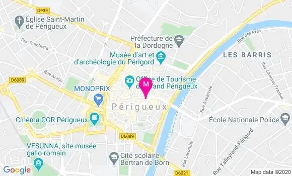 Localisation Dr Marguerite Chaminade Garcia