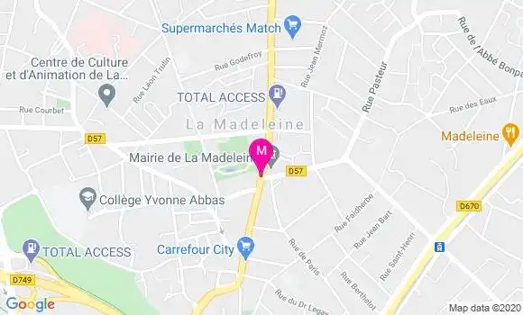 Localisation Dr Christine Guillot Vandamme