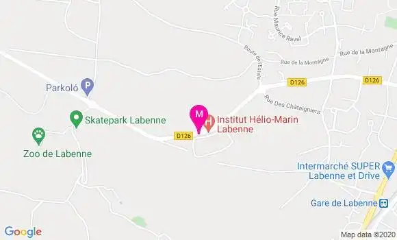 Localisation Dr Viviane Benezit Ganne