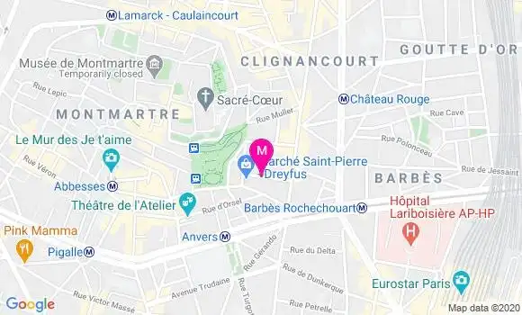 Localisation Dr Catherine Paccoud Lapeyre