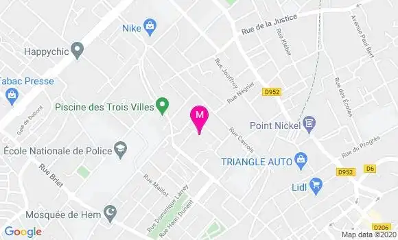 Localisation Dr Claudine Robinson