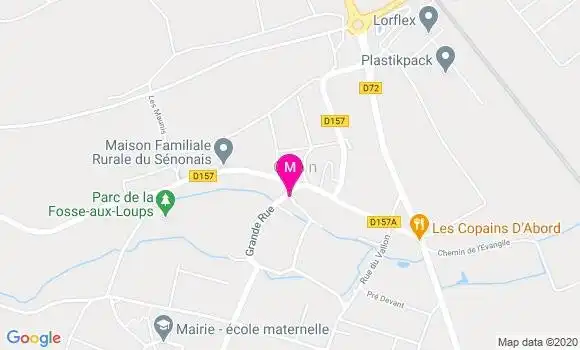 Localisation Dr Sylviane Chaffarod