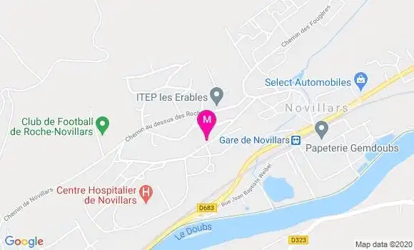 Localisation Dr Gilliane Faivre