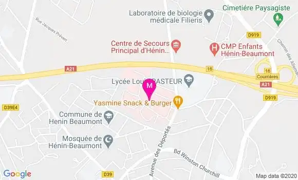 Localisation Dr Nathalie Taillez