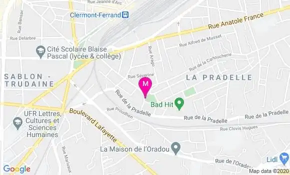 Localisation Dr Sylviane Liaudon Fillere