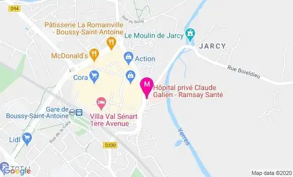 Localisation Dr Gérard Gournay