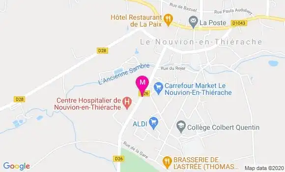 Localisation Dr Denise Desmet