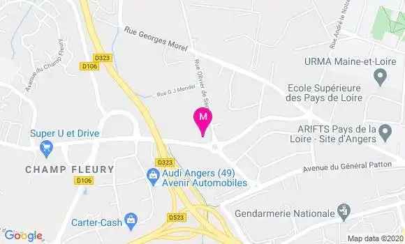 Localisation Dr Anthony Annereau