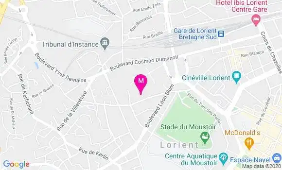 Localisation Dr Marc Le Bihan