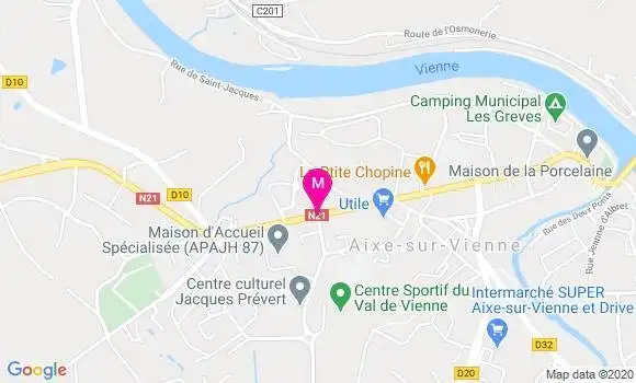 Localisation Dr Marie Alice Madoumier Malinvaud