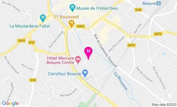 Localisation Dr Xavier Baudot