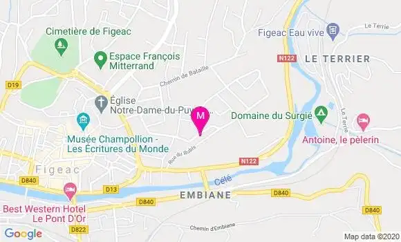 Localisation Dr Fabienne Remondet