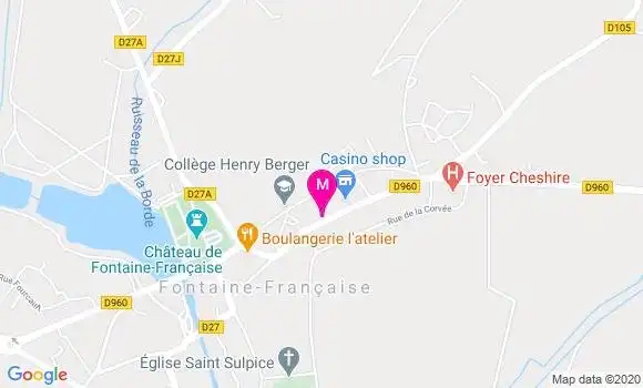 Localisation Dr Claudine Joyandet Schouller