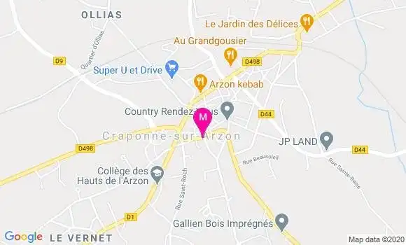 Localisation Dr Serge Piroux