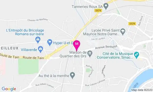 Localisation Dr Cécile Clarin Fleury