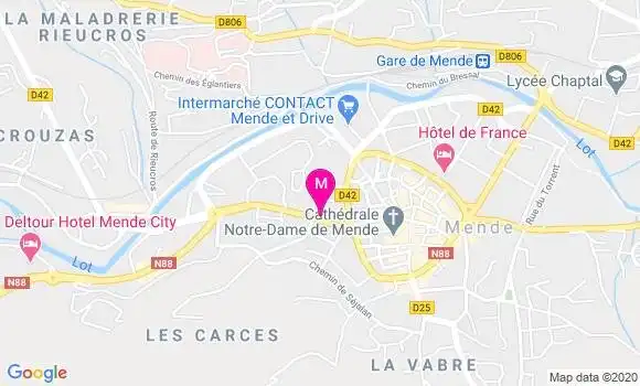 Localisation Dr Marie Catherine Huerre