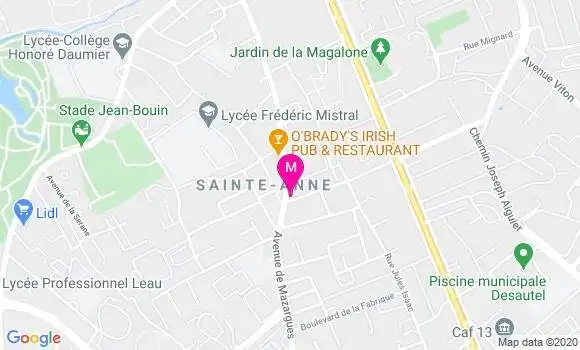 Localisation Dr Eric Marty