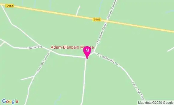 Localisation Dr Maryse Blanpain Adam