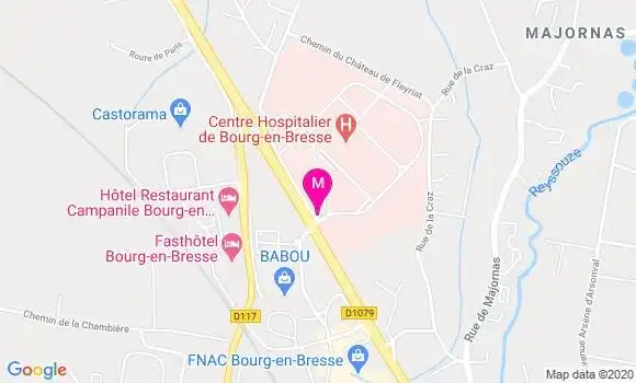 Localisation Dr Sarah Eyraud