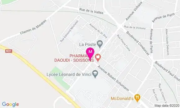 Localisation Dr Jean Philippe Antoine