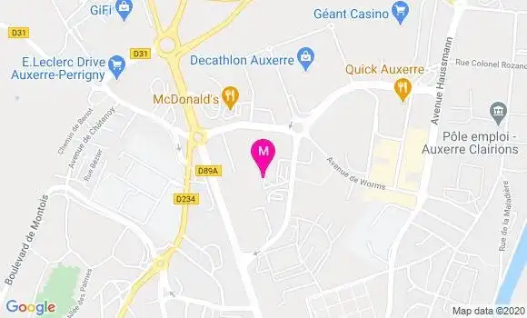 Localisation Dr Mustapha Mimouni