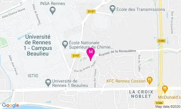 Localisation Dr Françoise Jegu Raid