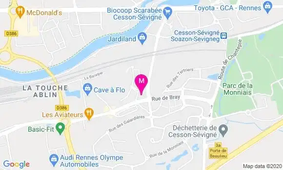 Localisation Dr Franck Bidault