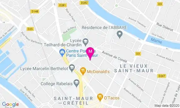 Localisation Dr Michel Fisel