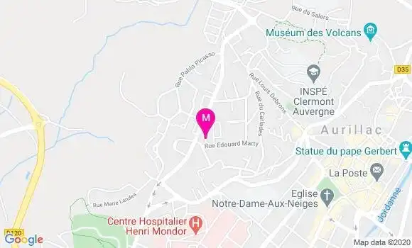Localisation Dr Bernard Roumegous