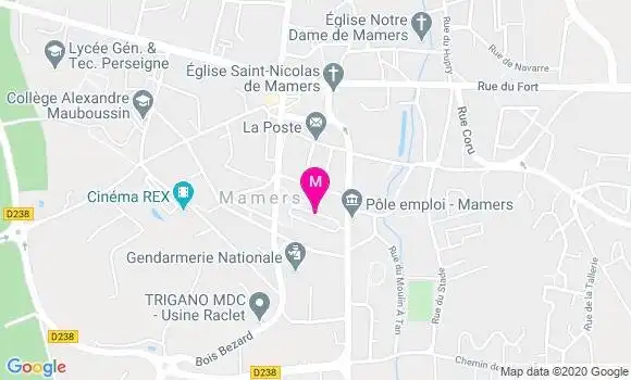 Localisation Dr Xavier Carpier