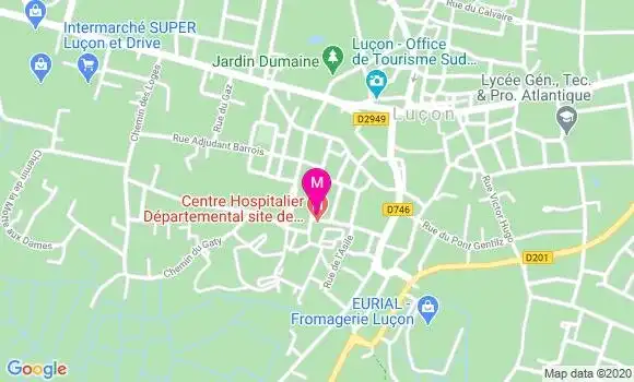 Localisation Dr Claudie Audrain