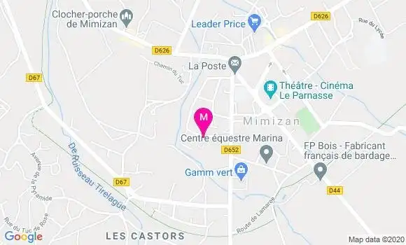 Localisation Dr Elisabeth Vives