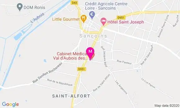 Localisation Dr Dominique Rouanet