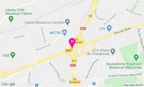 Localisation Dr Fabienne Raynaud Bitschene