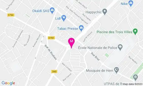 Localisation Dr Bruno Brichant