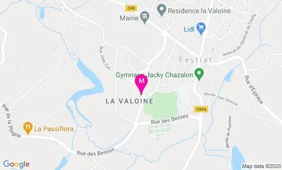 Localisation Dr Brigitte Rebin