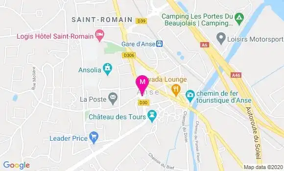 Localisation Dr Sophie Lecordier