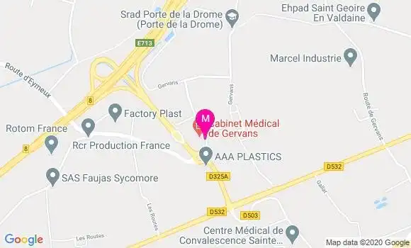 Localisation Dr Caroline Labrousse
