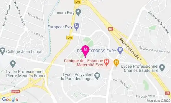 Localisation Dr Christiane Lacour