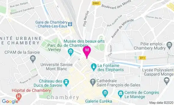 Localisation Dr Hugues Brousse