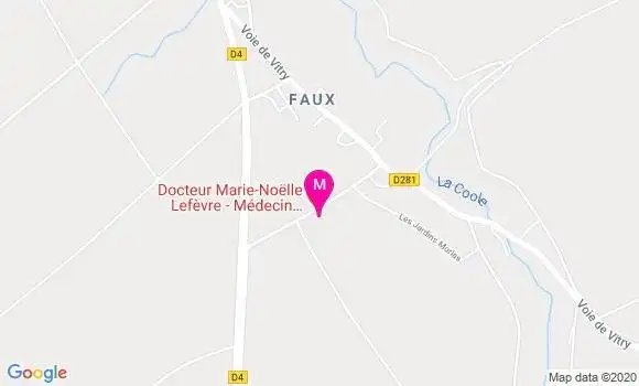 Localisation Dr Marie Noëlle Lefèvre