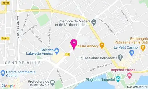 Localisation Dr Caroline Palanque