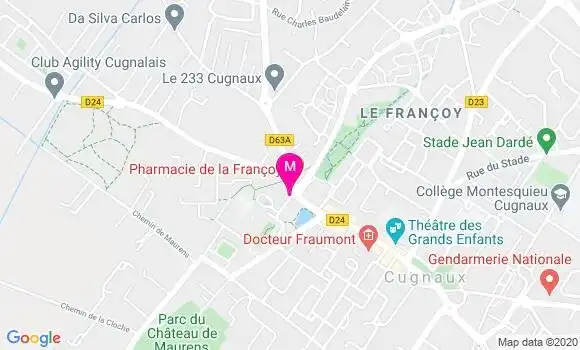 Localisation Dr Gildas Ducos