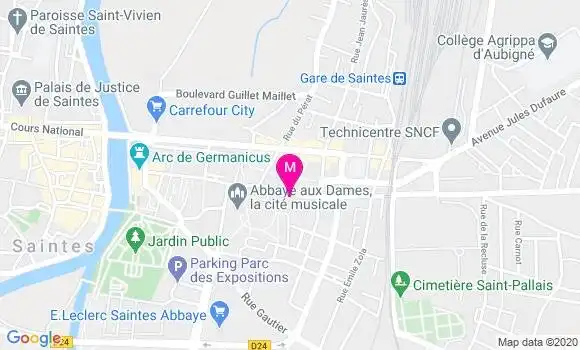 Localisation Dr Caroline Maupin