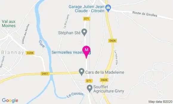 Localisation Dr Christine Monniello