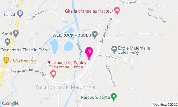 Localisation Dr Martine Thomas