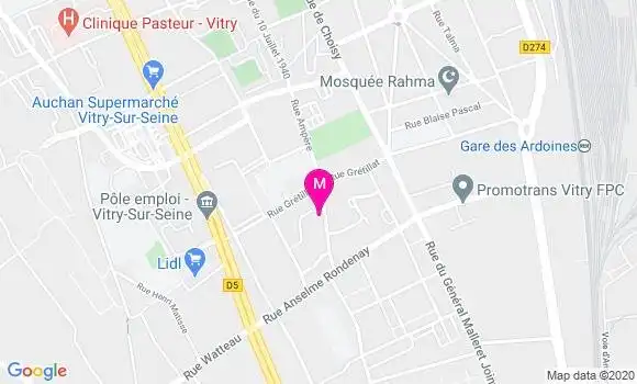 Localisation Dr Eric Signon