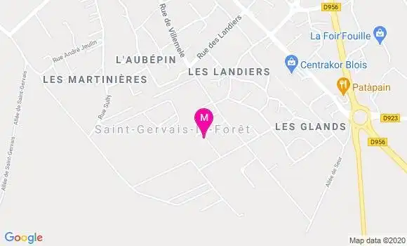 Localisation Dr Pierre Bruzeau